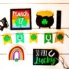 St. Patrick's Day Tiered Tray Decor | St. Patty's Day Tiered Tray Decor | Tiered Tray Decor Bundle | Tiered Tray Signs | Tiered Tray DIY Kit