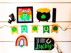 St. Patrick's Day Tiered Tray Decor | St. Patty's Day Tiered Tray Decor | Tiered Tray Decor Bundle | Tiered Tray Signs | Tiered Tray DIY Kit