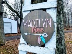 Personalized 3D Cutout Nursery Decor Sign With Child's Name And Arrow -The Farmer’s Wife WI Deals Store 2 78c7f373 cbf8 4cbb a511 076f7f954e71