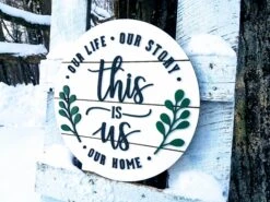 This Is Us Round Shiplap Sign | Our Life Our Story Our Home | Raised Lettering Farmhouse Sign With Shiplap 5 This Is Us Round Shiplap Sign | Our Life Our Story Our Home | Raised Lettering Farmhouse Sign With Shiplap -The Farmer’s Wife WI Deals Store 2 b1a9cc38 259a 4e47 aaeb 790994787d60