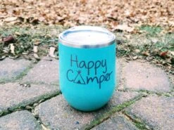 Happy Camper Personalized Yeti Mug - Custom Mug Engraving