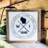 Wisconsin Bonfires | Wisconsin Art | Wisconsin Home Sign | Wisconsin Home Decor | Wisconsin Gifts