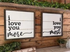 I Love You More...I Love You Most | Farmhouse Mini Sign Set | Raised Lettering 9 I Love You More...I Love You Most | Farmhouse Mini Sign Set | Raised Lettering -The Farmer’s Wife WI Deals Store 306324912 3149167175347956 4042218699245694497 n