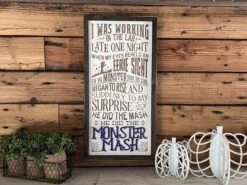 Monster Mash Decor | Halloween Decor | Halloween Sign Decor | Monster Mash Sign