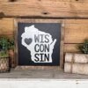 Wisconsin Art | Wisconsin With Heart Sign | Wisconsin Home Decor | Wisconsin Gifts