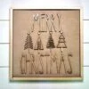 Merry Christmas DIY Sign Kit | DIY Paint Party Set | Framed DIY Christmas Sign