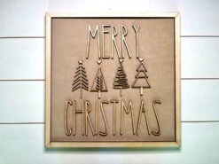 Merry Christmas DIY Sign Kit | DIY Paint Party Set | Framed DIY Christmas Sign