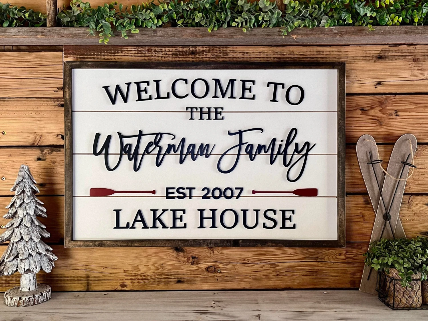 Personalized Family Lake House Sign With Est Date | Cabin Sign 1 Personalized Family Lake House Sign With Est Date | Cabin Sign