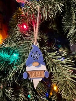 Personalized Gnome Christmas Ornament | Personalized Kid's Christmas Ornament | Gnome Oranment -The Farmer’s Wife WI Deals Store 316405607 839627197369743 1883618461235533921 n