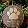 Pet Memorial Ornament | Leather Ornament