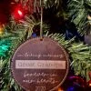 Memorial Ornament For Loved One | Leather Ornament