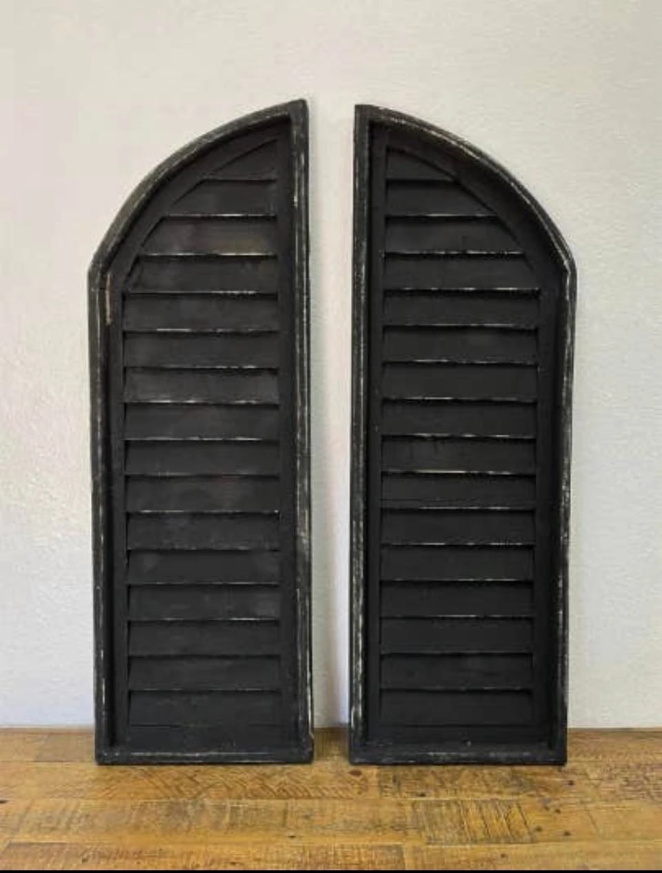 36" Pomezia Wood Shutters, 2 Piece Set | Window Shutters Wall Decor | Window Shutters Interior | Wooden Arch | Window Shutters Vintage 1 36" Pomezia Wood Shutters, 2 Piece Set | Window Shutters Wall Decor | Window Shutters Interior | Wooden Arch | Window Shutters Vintage