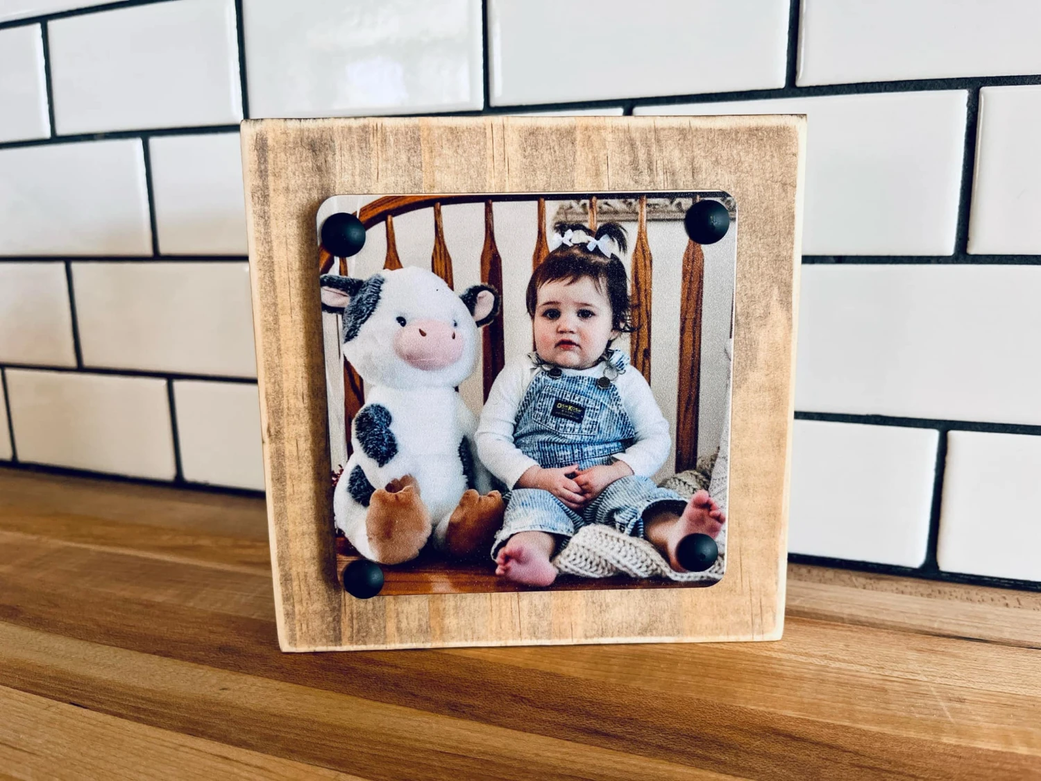 Personalized Photo Block Shelf Sitter – Custom Wood Picture Display 5 Personalized Photo Block Shelf Sitter – Custom Wood Picture Display - Image 5