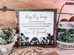 Bless This House Sign | Farmhouse Home Decor