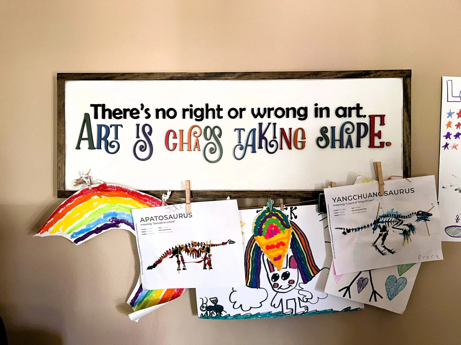 Child Artwork Display | Child Art | There's No Right Or Wrong In Art | Art Is Chaos Taking Shape 4 Child Artwork Display | Child Art | There's No Right Or Wrong In Art | Art Is Chaos Taking Shape - Image 4