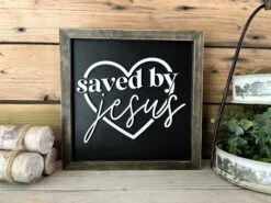 Saved By Jesus Christian Square Sign | Farmhouse Home Decor | Christian Wall Art 11 Saved By Jesus Christian Square Sign | Farmhouse Home Decor | Christian Wall Art -The Farmer’s Wife WI Deals Store 356454816 243447088554959 1607766387467022145 n