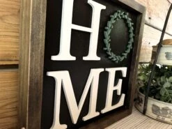 Home With Wreath Square Sign | Farmhouse Home Decor -The Farmer’s Wife WI Deals Store 356458414 731131198766813 7557023727808303464 n