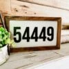 Zip Code Sign | Farmhouse Sign | Laser Cut Sign | Personalized Sign | Farmhouse Decor