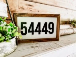 Zip Code Sign | Farmhouse Sign | Laser Cut Sign | Personalized Sign | Farmhouse Decor