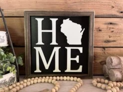 Wisconsin Sign With 3D Cutout Lettering | Home - State 8 Wisconsin Sign With 3D Cutout Lettering | Home - State -The Farmer’s Wife WI Deals Store 368243526 1789420364821809 1453482398887825796 n