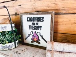 Campfires Are My Therapy Square Sign | Farmhouse Home Decor -The Farmer’s Wife WI Deals Store 368286243 836140787727715 3068746716984963901 n