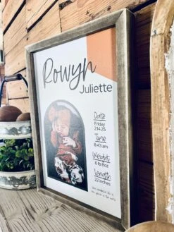 Personalized Birth Stats Framed Wood Print – Custom Newborn Photo Keepsake 9 Personalized Birth Stats Framed Wood Print – Custom Newborn Photo Keepsake -The Farmer’s Wife WI Deals Store 36e0971f 2dbf 4044 bd32 106b58181b21