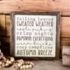 Fall Subway Art | Fall Decor | Fall Signs For Home | Fall Signs Wooden | Autumn Decor