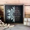 Christmas Sign | Snowflake Subway Art | Farmhouse Sign