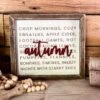 Autumn Subway Art | Fall Decor | Fall Signs For Home | Fall Signs Wooden | Autumn Decor