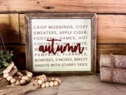Autumn Subway Art | Fall Decor | Fall Signs For Home | Fall Signs Wooden | Autumn Decor