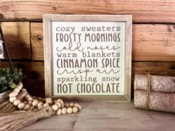 Christmas Subway Art Sign | Winter Subway Art | Farmhouse Sign