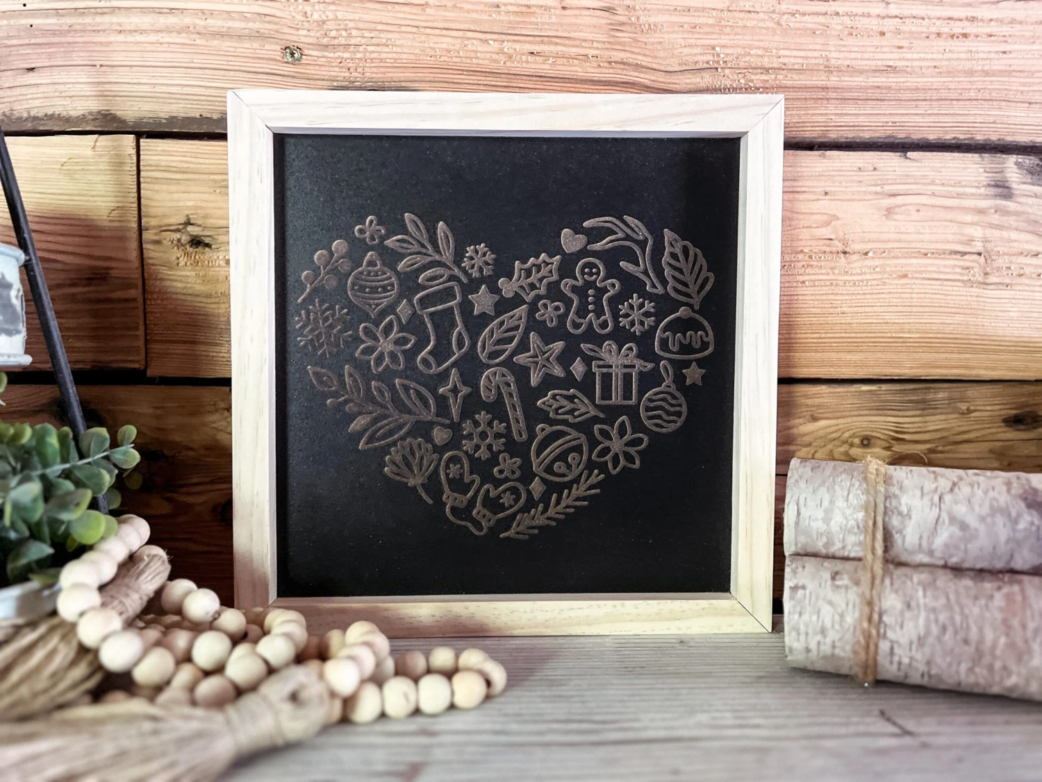 Christmas Subway Art Sign | Winter Subway Art | Farmhouse Sign | Heart 1 Christmas Subway Art Sign | Winter Subway Art | Farmhouse Sign | Heart