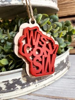 Wisconsin Christmas Ornament | Wisconsin Red -The Farmer’s Wife WI Deals Store 372010460 2672201782918940 60610280509680674 n