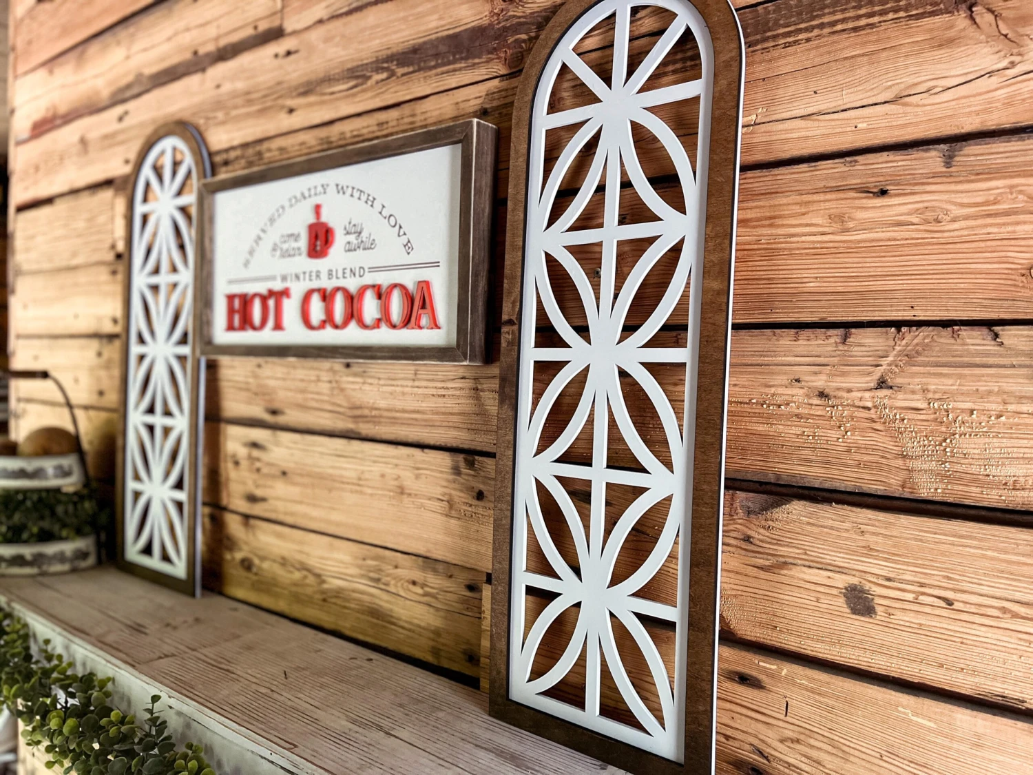 Set Of Church Window Wall Decor | Farmhouse Window | Wooden Arch | Arched Frame | Cathedral Window Frame 2 Set Of Church Window Wall Decor | Farmhouse Window | Wooden Arch | Arched Frame | Cathedral Window Frame - Image 2