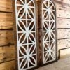 Set Of Church Window Wall Decor | Farmhouse Window | Wooden Arch | Arched Frame | Cathedral Window Frame