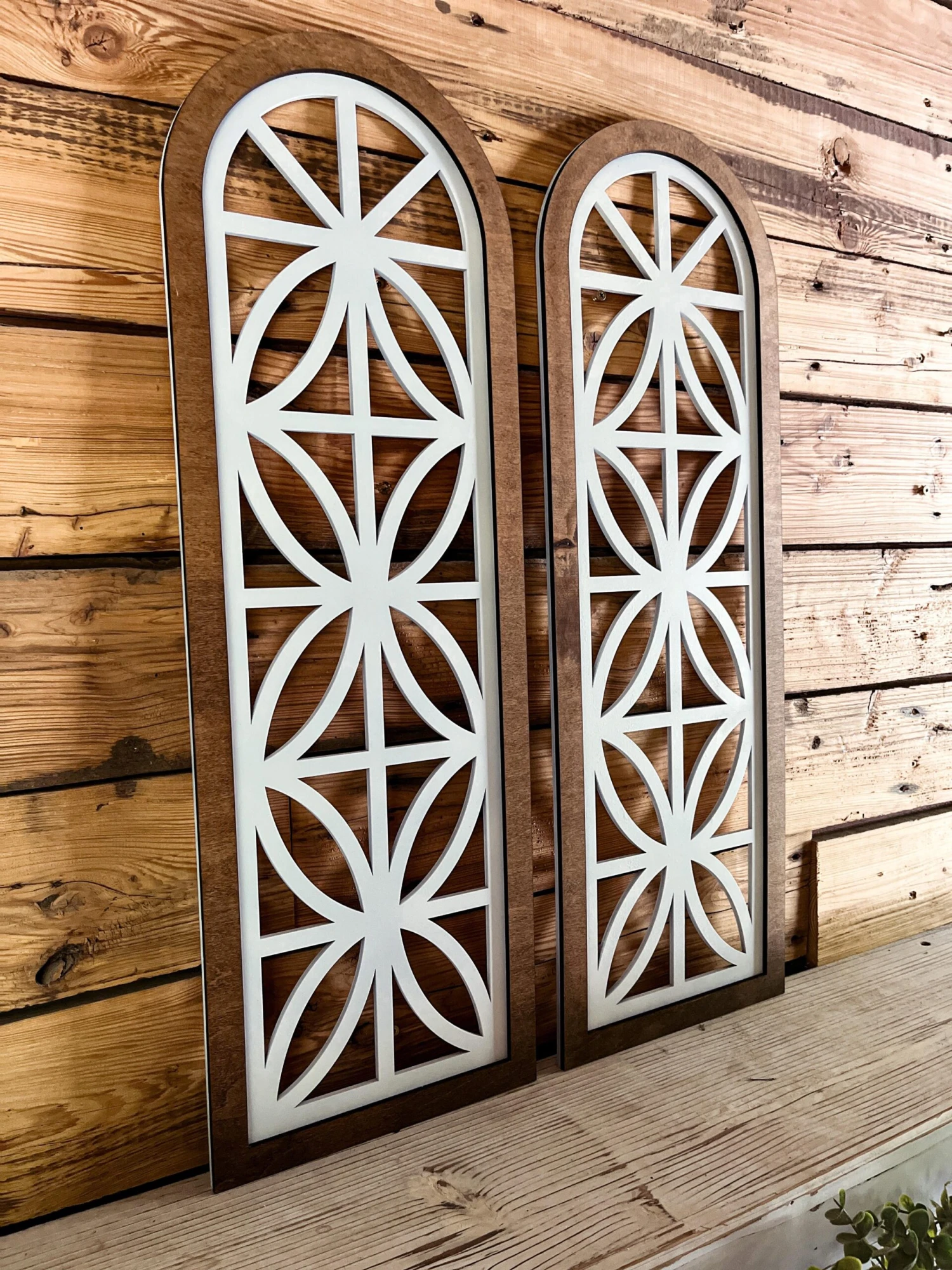 Set Of Church Window Wall Decor | Farmhouse Window | Wooden Arch | Arched Frame | Cathedral Window Frame 1 Set Of Church Window Wall Decor | Farmhouse Window | Wooden Arch | Arched Frame | Cathedral Window Frame