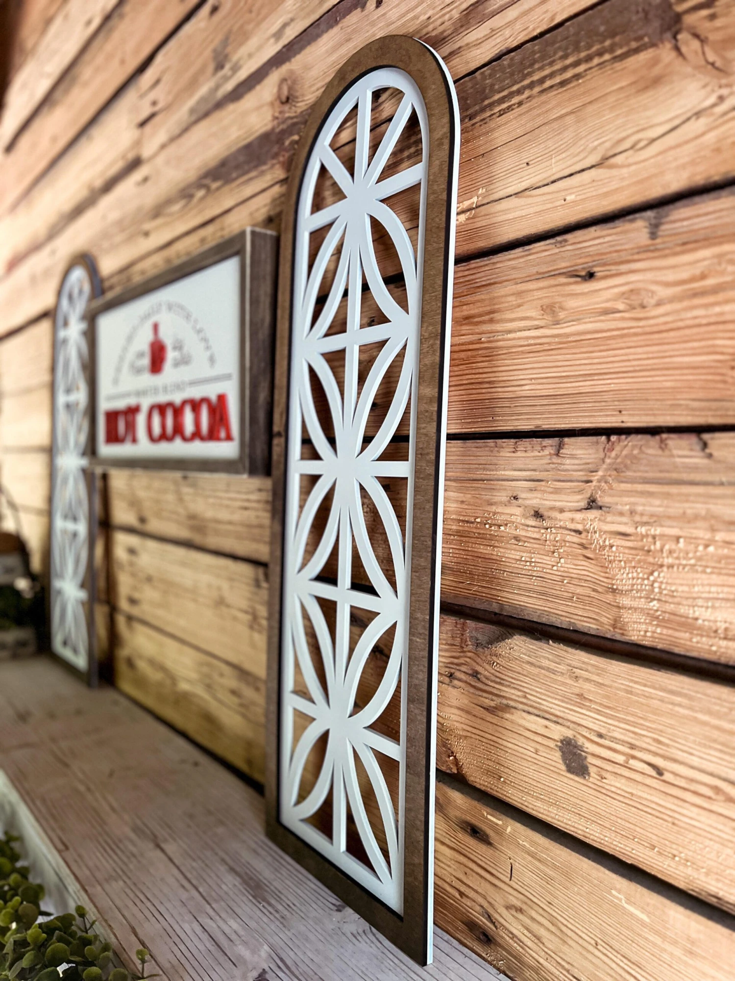 Set Of Church Window Wall Decor | Farmhouse Window | Wooden Arch | Arched Frame | Cathedral Window Frame 4 Set Of Church Window Wall Decor | Farmhouse Window | Wooden Arch | Arched Frame | Cathedral Window Frame - Image 4