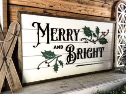 Merry And Bright Christmas Sign | Farmhouse Christmas Sign | Winter Sign 18 Merry And Bright Christmas Sign | Farmhouse Christmas Sign | Winter Sign -The Farmer’s Wife WI Deals Store 380305914 6794848557235079 8468605835063694426 n