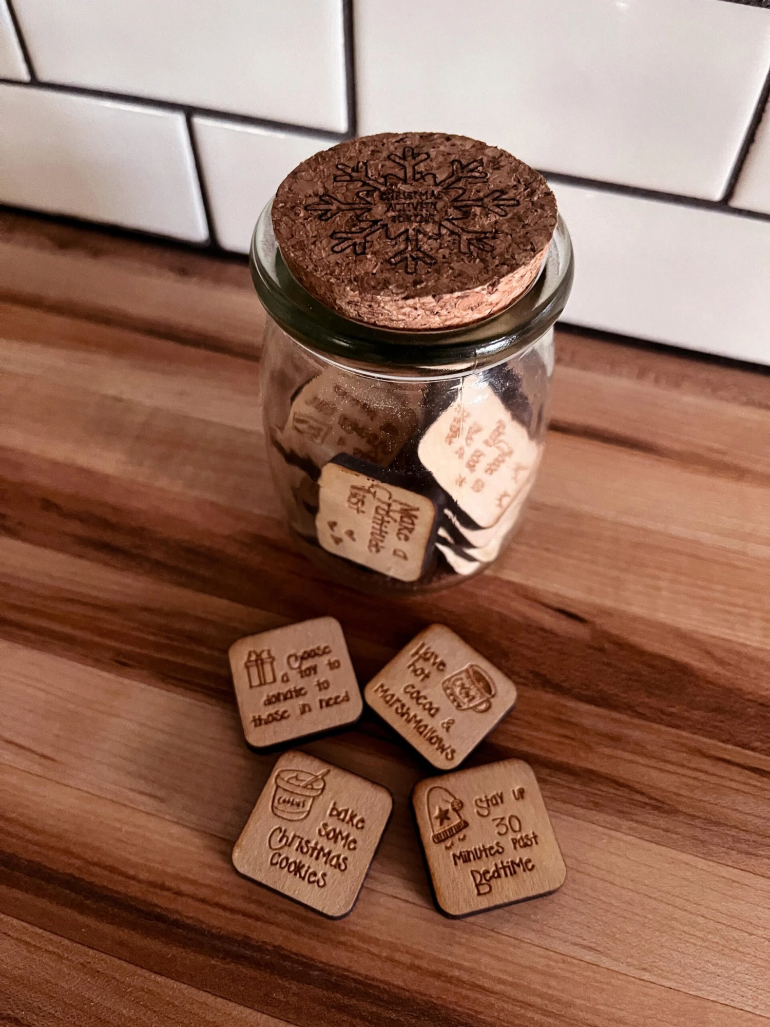 Christmas Activity Tokens | Jar Of Activities For Advent 2 Christmas Activity Tokens | Jar Of Activities For Advent - Image 2