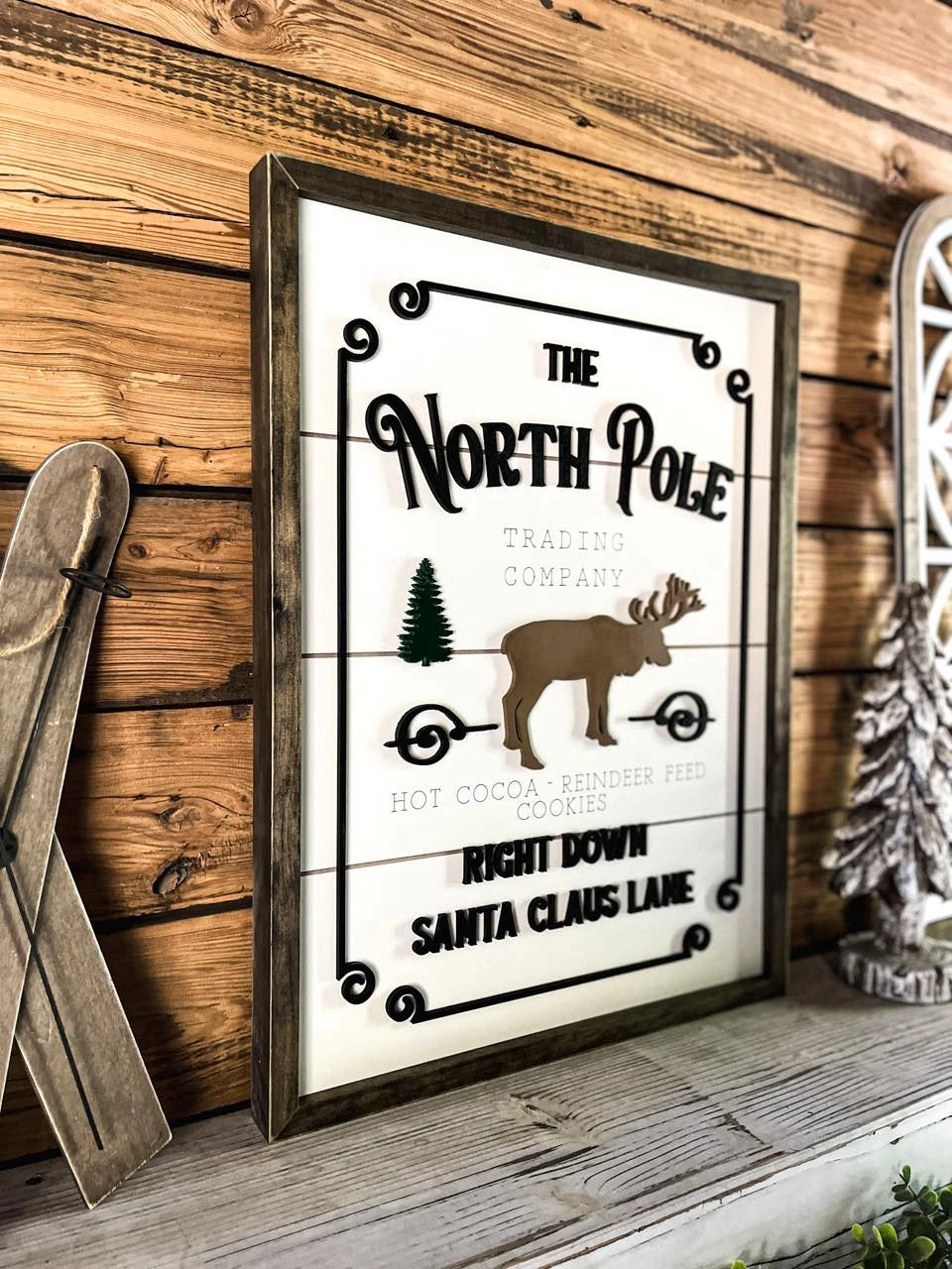 Welcome To The North Pole Sign | Farmhouse Christmas Sign | Winter Sign 3 Welcome To The North Pole Sign | Farmhouse Christmas Sign | Winter Sign - Image 3