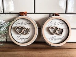 Marriage Christmas Ornament | Engaged Christmas Ornament | Personalized Ornament