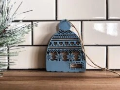 Winter Hat Ornament | Yearly Ornament | Child Name Ornament