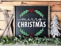 Merry Christmas Sign | Farmhouse Christmas Sign