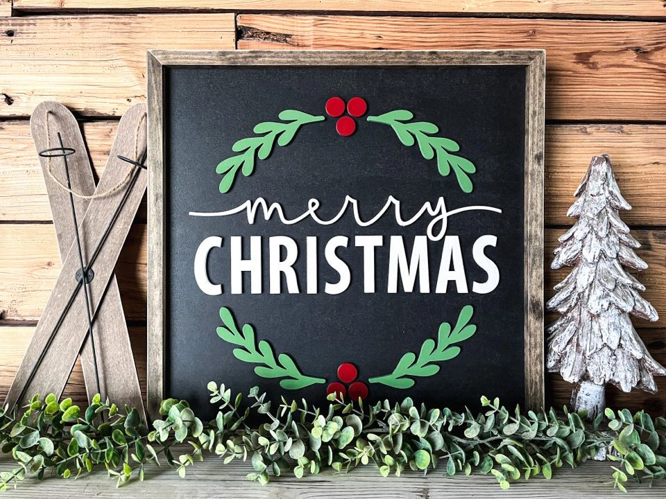 Merry Christmas Sign | Farmhouse Christmas Sign 1 Merry Christmas Sign | Farmhouse Christmas Sign