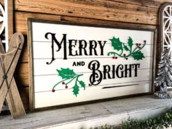 Merry And Bright Christmas Sign | Farmhouse Christmas Sign | Winter Sign 15 Merry And Bright Christmas Sign | Farmhouse Christmas Sign | Winter Sign -The Farmer’s Wife WI Deals Store 384543160 1163314888413878 6079774042611860948 n