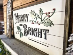 Merry And Bright Christmas Sign | Farmhouse Christmas Sign | Winter Sign 20 Merry And Bright Christmas Sign | Farmhouse Christmas Sign | Winter Sign -The Farmer’s Wife WI Deals Store 384566204 1061007851587700 7178502229310835538 n