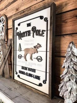 Welcome To The North Pole Sign | Farmhouse Christmas Sign | Winter Sign 13 Welcome To The North Pole Sign | Farmhouse Christmas Sign | Winter Sign -The Farmer’s Wife WI Deals Store 385520284 676460814243834 5609480725573940423 n