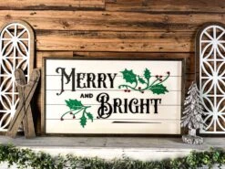 Merry And Bright Christmas Sign | Farmhouse Christmas Sign | Winter Sign 13 Merry And Bright Christmas Sign | Farmhouse Christmas Sign | Winter Sign -The Farmer’s Wife WI Deals Store 385540755 1757115194770852 6413332364950139595 n