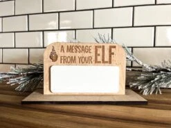 A Message From Your Elf Board | Dry Erase Message Board For Christmas