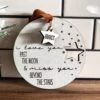 Memorial Ornament | Christmas Ornament | I Love You Past The Moon And Miss You Beyond The Stars